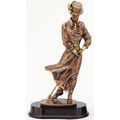 Old Fashion Female Golfer Resin Sculpture Award